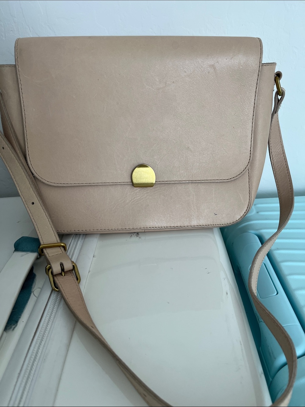 Classic Neutral Crossbody Bag - Beige- Madewell